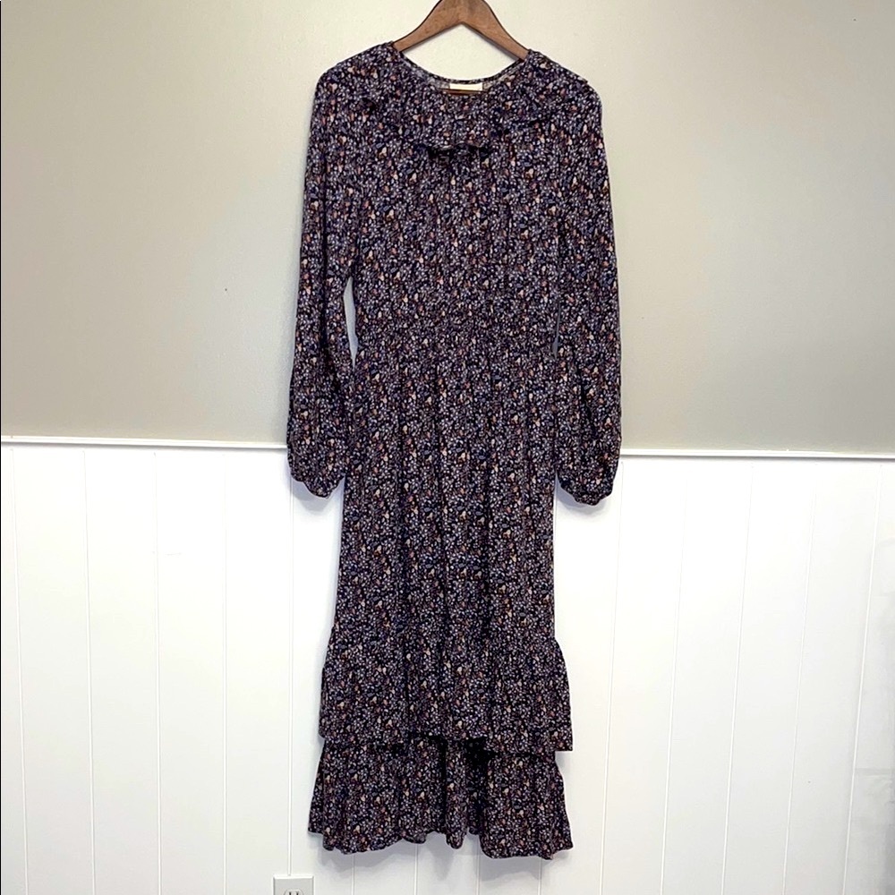 Universal Thread Black Floral Maxi Dress